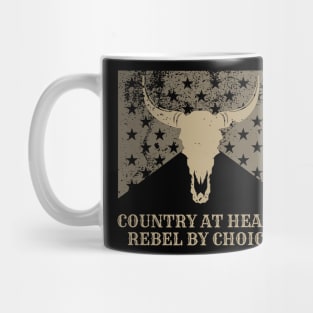 Country at heart, rebel by choice Retro Vintage Country Music Mug